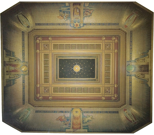 Ceiling of the Grand Temple at Freemason's Hall
